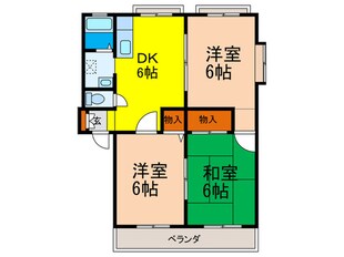 ウインダリアB棟の物件間取画像